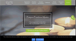 Desktop Screenshot of etablissementmartin-pompes-funebres-prive.com